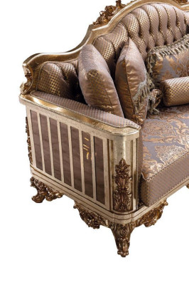 Sofa set bankstel klassieke set zitkussen salontafel 5-delig.