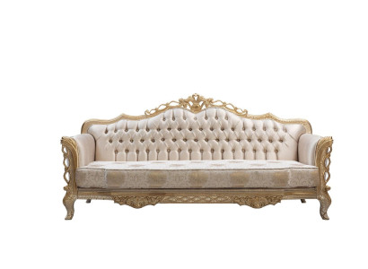 Bankstel 3-zits woonkamer bank klassiek design luxe bankstel textiel nieuw