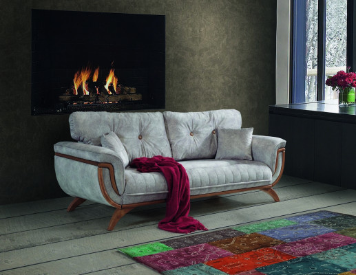 Woonkamer bankstel 3 3 1 1 zits bank gestoffeerde set textiel design  Woonkamer bankstel 3 3 1 1 zits bank gestoffeerde set textiel design