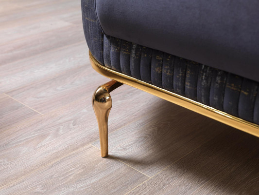 Sofaset 3311 set 3-zits bank gestoffeerd meubilair textiel stof luxe nieuw