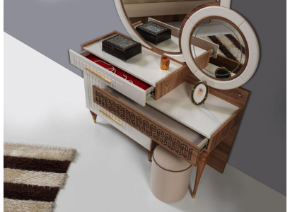 Slaapkamer set Commode met spiegel Houten meubelgroep Nieuw