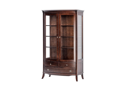 Woonkamer meubels Klassieke vitrine Hout Glas Glazen kast Kast Vitrines Nieuw.