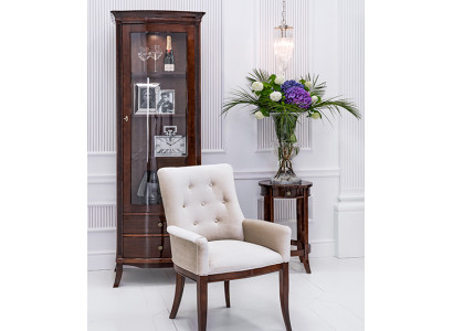 Witte Chesterfield fauteuil tv-stoel relaxfauteuil luxe design eenzitter