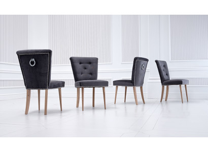 Chesterfield stoelenset Groep 6x fauteuils Gestoffeerde zitgroep