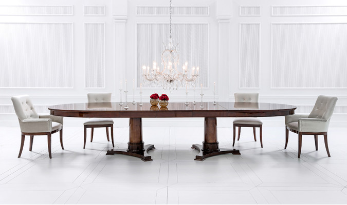 Eetkamerset Eettafel 4 x Stoel Set Set Meubel Tafel Klassieke Eetgroep