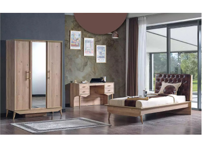 Kledingkast houten kast bruin Slaapkamer meubilair Garderobe Kast