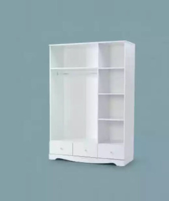Kledingkast Kast Meubels Slaapkamer Kasten Hout Wit Loft Inrichting