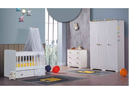 Kledingkast wit hout kasten slaapkamer meubilair design kinderkamer meubels