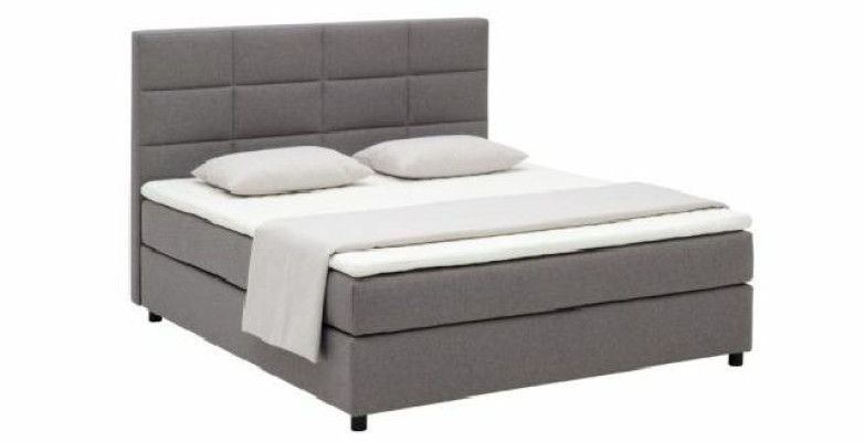 Continental Boxspring Bed Bedden Dubbel Leder Bekleding Hoog Textiel Bed