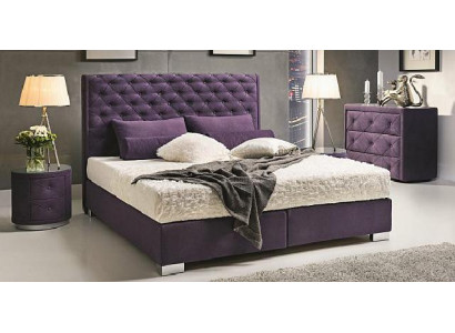 Continental Boxspring Hoog Dubbel Bed Bedden Gestoffeerd Leer Textiel Bed Nieuw