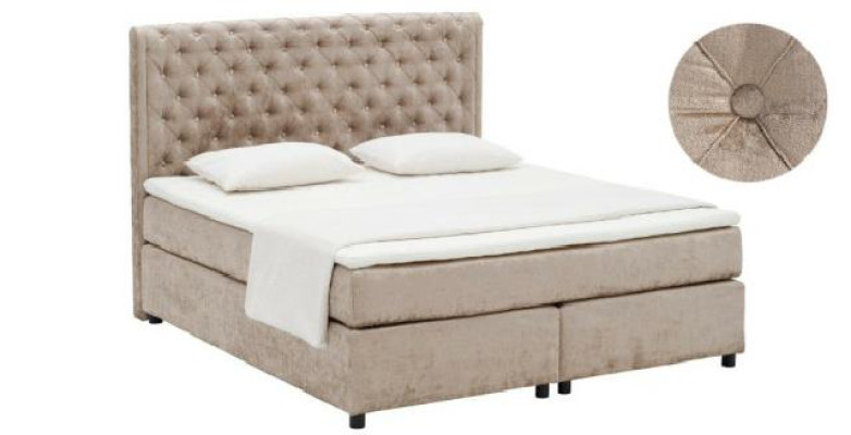 Continental Boxspring Hoog Dubbel Bed Bedden Gestoffeerd Leer Textiel Bed Nieuw
