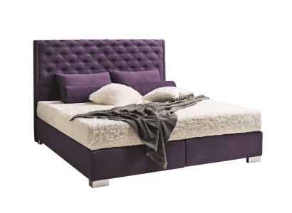 Ontwerp gestoffeerd bed leer dubbel hotel huwelijksslaapkamer boxspring box nieuw