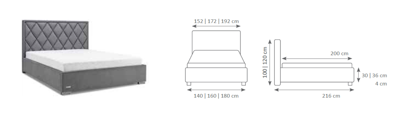 Ontwerper Bed Slaapkamer Bedden Textiel Leder Hotel Luxe Bekleding Zit Stof
