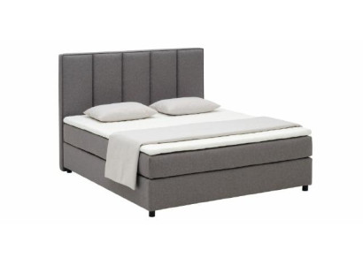 Continental Boxspring Bed Bedding Upholstered High Double Leather Textile Bed