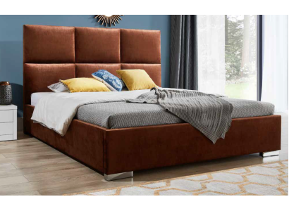 Ontwerp Bedden Luxe Fluweel Bekleed Bed Hotel Dubbel Nieuw XXL