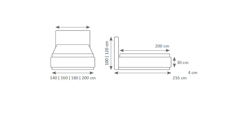 Ontwerp Bedden Luxe Fluweel Bekleed Bed Hotel Dubbel Nieuw XXL