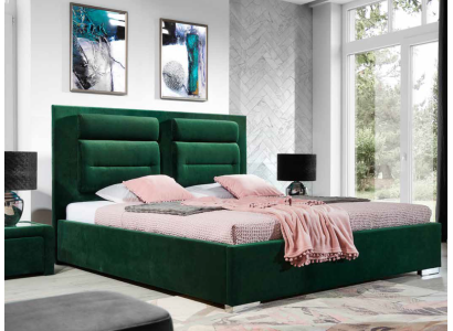 Ontwerper Bed Slaapkamer Bedden Stof Leer Hotel Luxe Bekleding Fluweel