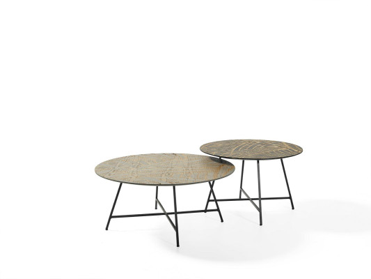 Stel van 3 salontafels koffietafel ontwerptafels woonkamertafels rond
