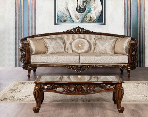 Dries zitsbank 3 zits Klassieke meubels Sofa's Stof Stijl Barok Rococo Luxe Nieuw