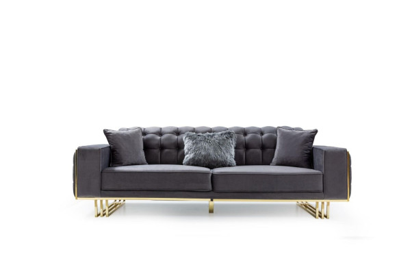 bank Luxe meubels Woonkamer Voeten 240cm Bank Banken 3-zits