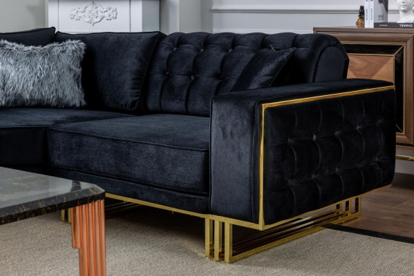 Exclusieve hoekbank Modern L-vorm Designer stijl meubels Woonkamer hoekbank