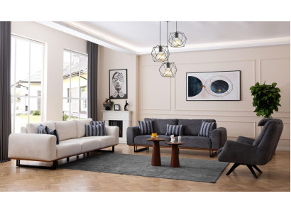 Ontwerp bankstel woonkamerset Moderne sets 4+3+1 zitplaatsen 3-delig.