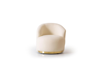 Fauteuil Moderne Wit Woonkamer Textiel Luxe Ontwerp Lounge Club Eenzitter