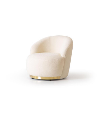 Fauteuil Moderne Wit Woonkamer Textiel Luxe Ontwerp Lounge Club Eenzitter