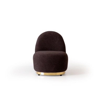 Fauteuil Modern Bruin Woonkamer Textiel Luxe Design Meubels Lounge Club