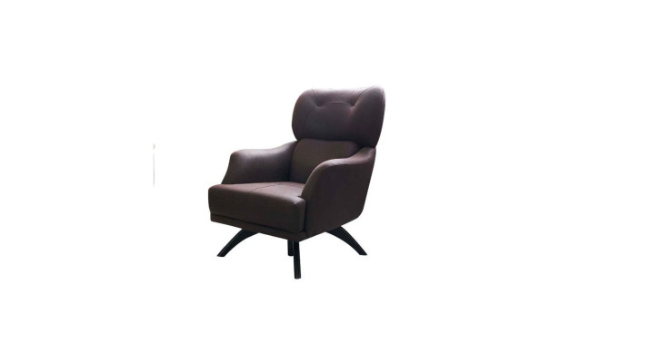 Ohrensessel Eenpersoons fauteuil Cocktailsessel Stof Bruin Moderne stoelen