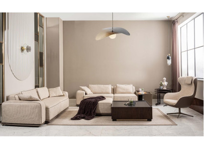 Bankstel Driezitsbank Stoffenbank Beige Bankstellen Fauteuil Set