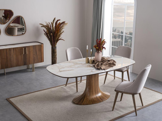 Luxe Compleet Eettafel 4x Stoelen Luxe Eetkamer Inrichting Design Meubelen
