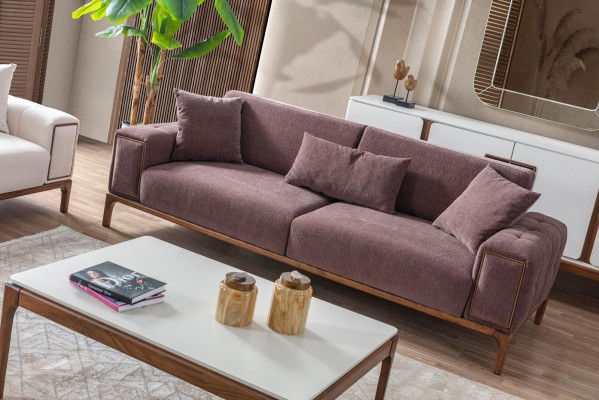 Woonkamerset 3+1 zitsbank salontafel bankstel fauteuil modern design.