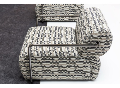 Ontwerper Fauteuil Moderne 1-zits Woonkamer Luxe Beklede Stoffen Meubels