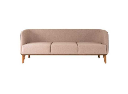 Beige bankstel Stijlvolle 2-zits Moderne woonkamer bank Beklede bankstellen