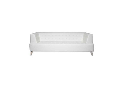 Witte tweezits luxe bank Moderne 2-zits clubsfauteuil Lounge bank Nieuw