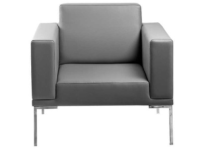 Grijze televisiestoel Ontwerper lounge fauteuil Fauteuil Relax éénzitter