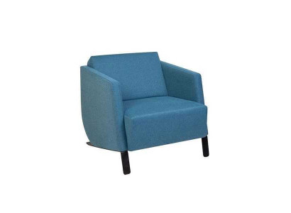 Luxe blauwe fauteuil ontwerper woonkamer eenzitter comfortabele fauteuil