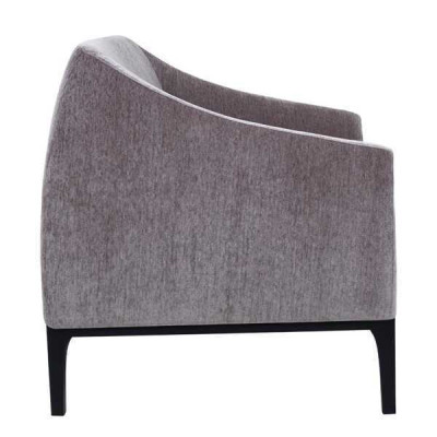 Grijze woonkamer fauteuil Gestoffeerde fauteuil Eenzitter Moderne relaxfauteuil