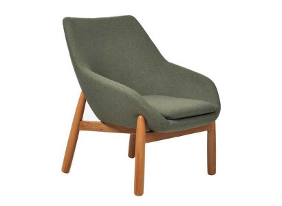 Groene eetkamerstoel woonkamerstoelen designer fauteuil met houten poten