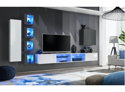 Woonwand Wit Designer Wandkast Meubels Woonkamermeubels Inrichting Compleet