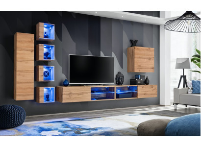 Garnituur Set Woonkast Wandkast Wandplanken Dressoir Houten meubels Tv-standaard Nieuw