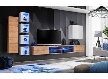 Ontwerper moderne meubels wandplanken tv-standaard wandkast hangkast houten meubels