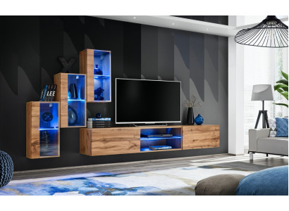 Modern meubel wandmeubel ontwerpers set 4-delig wandplanken inrichting Nieuw