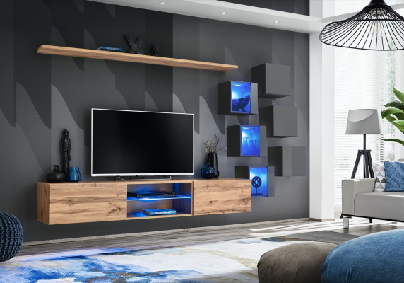 Moderne wandmeubels woonkamer luxe wandrekken dressoir tv-standaard wandkast