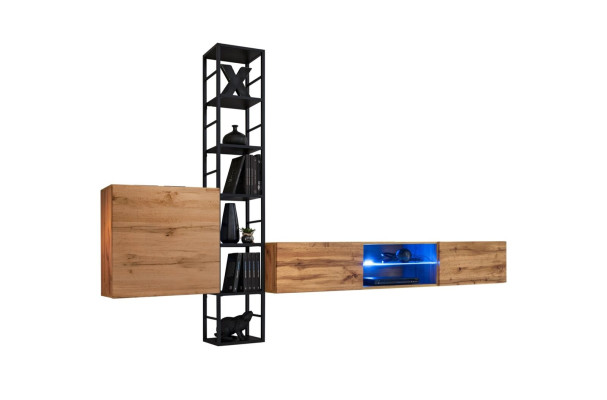 Plank wand woonwand muurkast rek ontwerp tv-standaard dressoir luxe nieuw