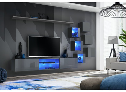 Luxe meubelset 8-delig woonkamer wandrek 6x wandkast nieuw inrichting