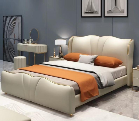 Bed 2x Nightstand 3 pcs. Bedroom Set Design Furniture Modern Luxury Beds New