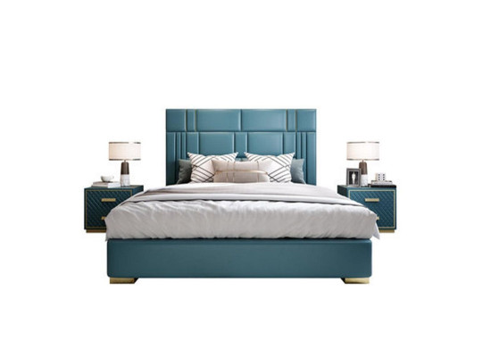 Slaapkamerset Designer Luxe Groep Garnituur Nieuw Bed 2x Nachtkastje 3-delig.