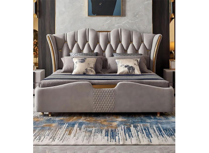 Chesterfield Bed Bekleding Ontwerp Luxe Tweepersoons Hotelbedden Luxe Hotel Nieuw